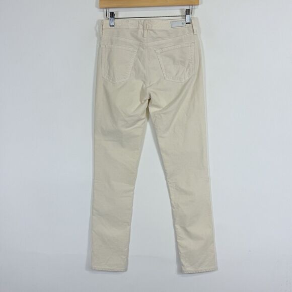 AG Adriano Goldschmied The‎ Stevie Beige Soft Velveteen Ankle Pants Women's 26 - Picture 4 of 7